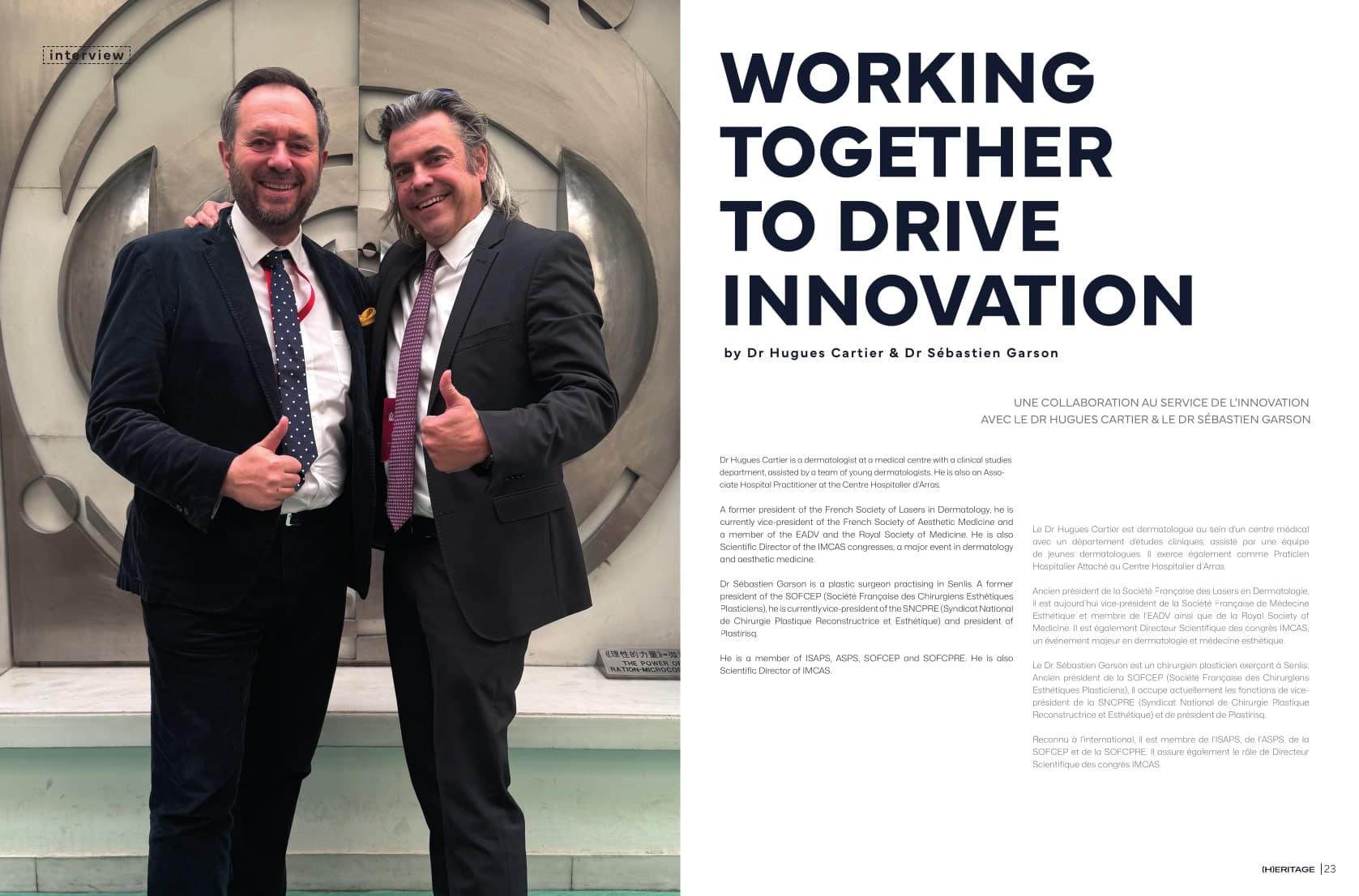 Dr. Cartier et Dr. Garson - (H)ERITAGE Magazine